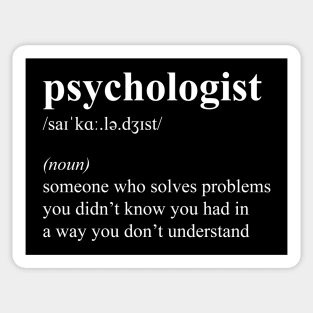 Funny Psychologist Definition Sticker